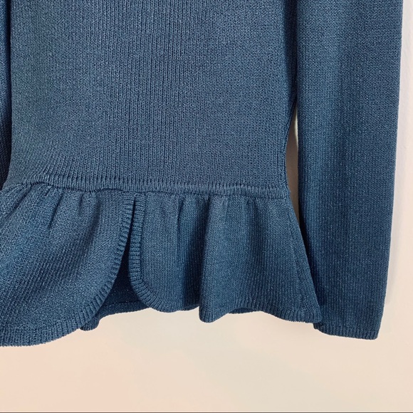 Vintage ST. JOHN Peplum Sweater V-Neck RELISTED - Picture 6 of 13